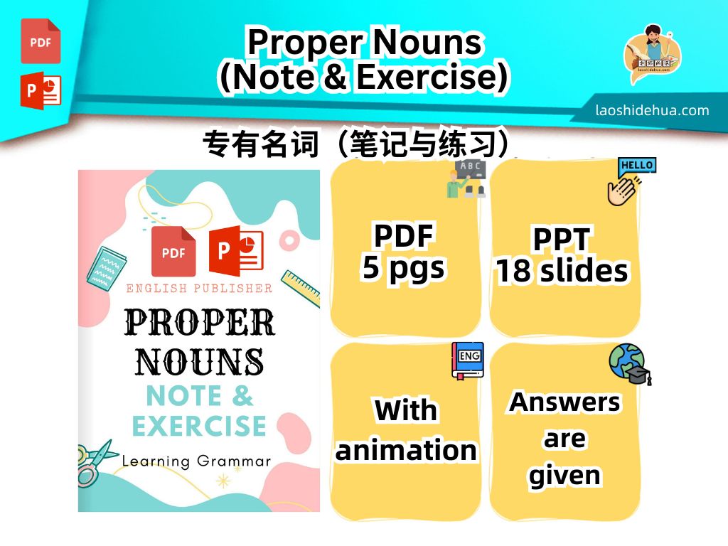 Proper Nouns | Note and Exercise