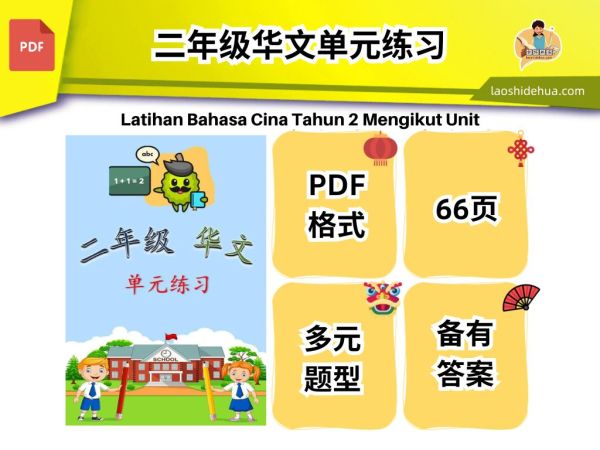 [Year 2 Chinese] Module Exercise (M205) – 老师的话 lao shi de hua