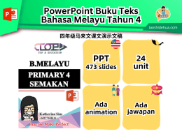 [Bahasa Melayu Tahun 4] PowerPoints Buku Teks KSSR Semakan