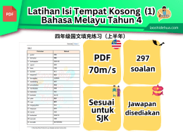 Tahun 4 BM Isi Tempat Kosong（上半年）