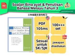 Tahun 3 Bahasa Melayu 100+++ Set Soalan Bina ayat & Penulisan