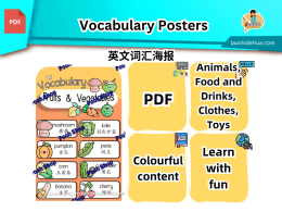 [英文] Vocabulary 海报
