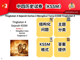 Tingkatan 4 Sejarah Kertas 2 Mengikut Tema KSSM Tingkatan 4