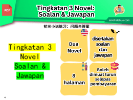 Tingkatan 3 Novel : Soalan & Jawapan