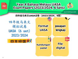 四年级 马来文 :模拟试卷 UASA 2023/2024 (6 set)