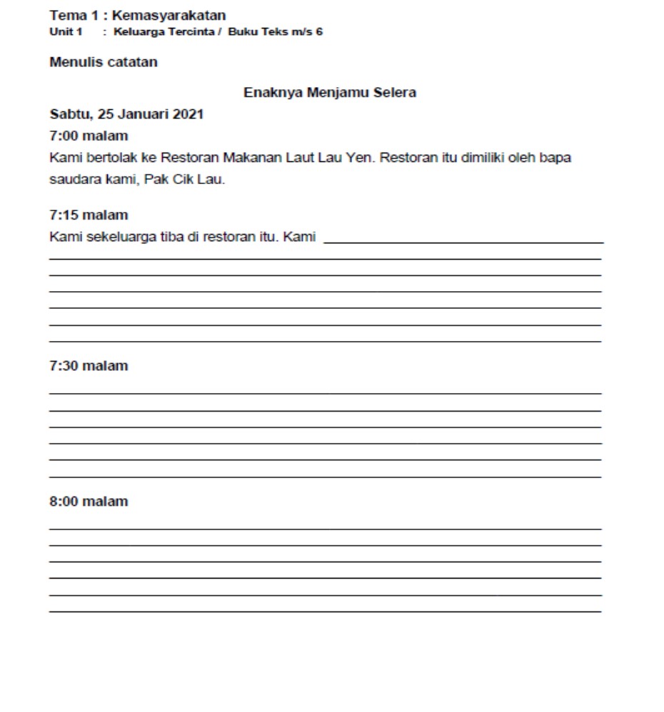 Tahun 5 Bahasa Melayu Praktis Topikal 单元练习 Tema 1-9 - Image 2