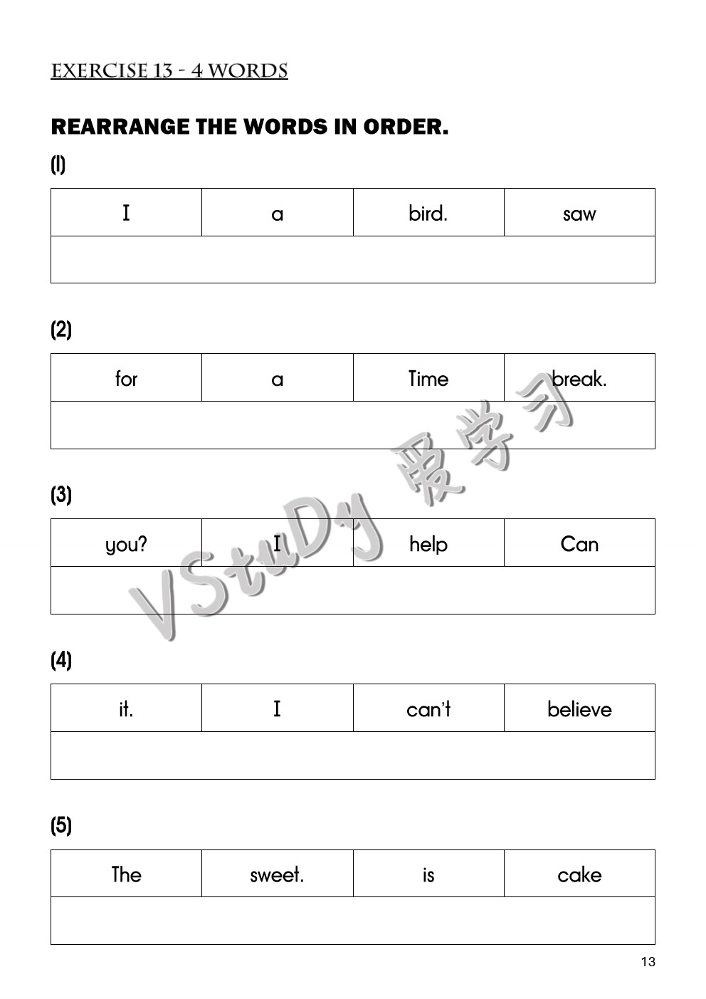 💥V 30💥REARRANGE THE WORDS (3 AND 4 WORDS)💥 - Image 3