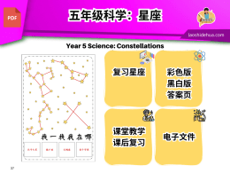 [五年级科学] 星座