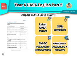 Year 4 ~ UASA English Part 5