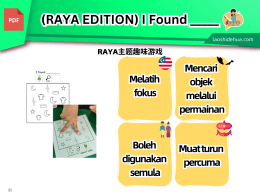 (RAYA EDITION) I found _____ (BM & BI)