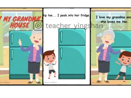 At my grandma's house (Story book and interactive WH-questions book)