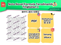 [Form 1] Novel Formula Terodinamik