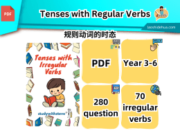 UASA Part 2 Grammar Worksheet: Tenses (280 questions)
