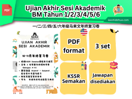 Ujian Akhir Sesi Akademik BM Tahun 1/2/3/4/5/6