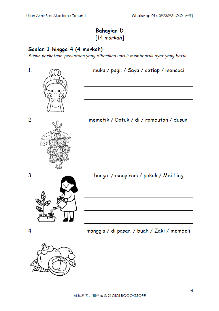 Ujian Akhir Sesi Akademik BM Tahun 1/2/3/4/5/6 - Image 7