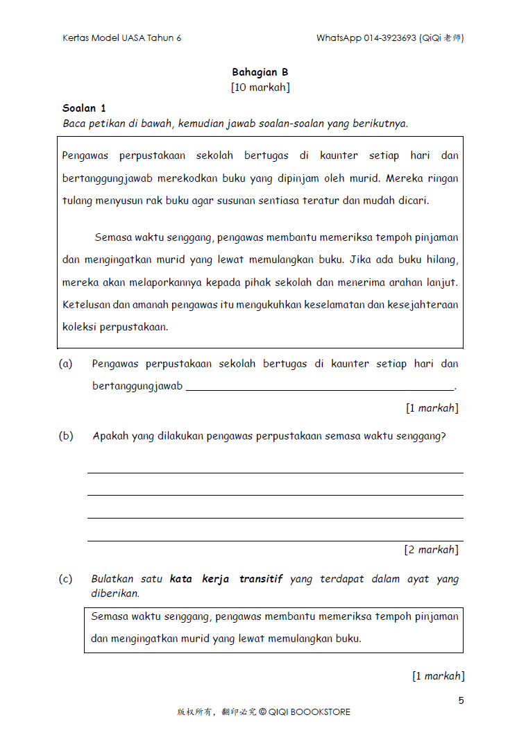Ujian Akhir Sesi Akademik BM Tahun 1/2/3/4/5/6 - Image 26
