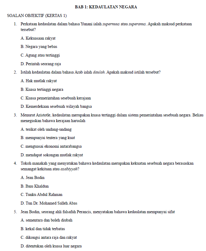 LATIHAN TROPIKAL SEJARAH TINGKATAN 5 中五历史单元练习 KSSM - Image 3