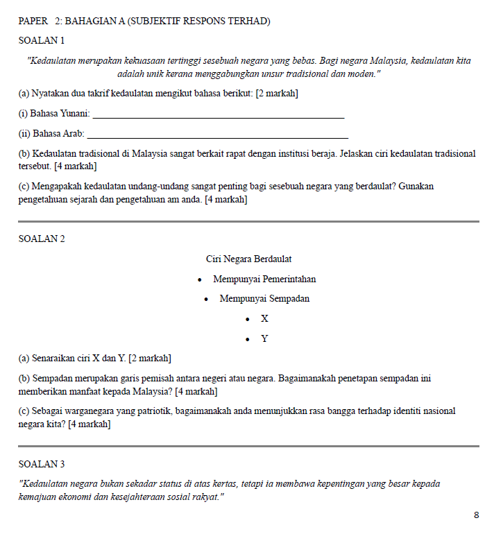 LATIHAN TROPIKAL SEJARAH TINGKATAN 5 中五历史单元练习 KSSM - Image 5