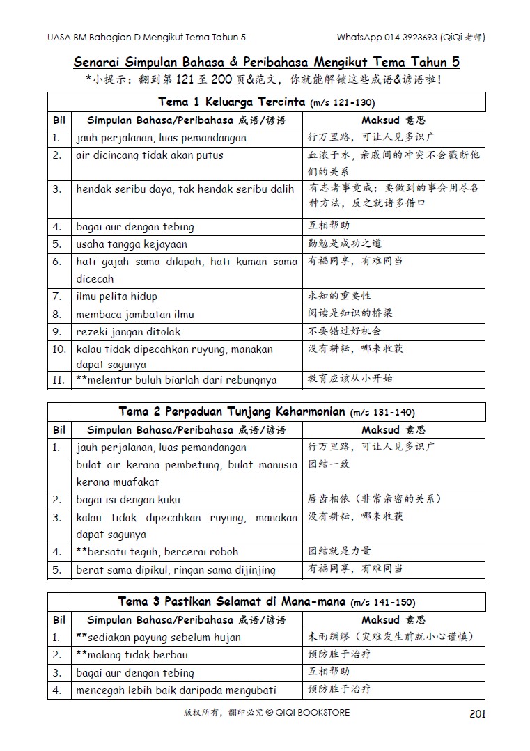 【Bahasa Melayu Tahun 4/5/6】 UASA Bahagian D Mengikut Tema (Edisi 2026) - Image 31