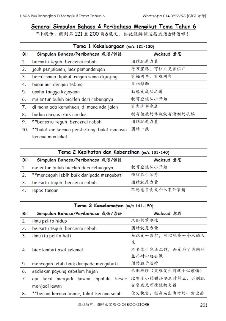 【Bahasa Melayu Tahun 4/5/6】 UASA Bahagian D Mengikut Tema (Edisi 2026) - Image 49