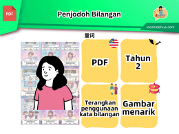 Penjodoh Bilangan 量词