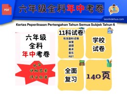 [SKC 六年级 ] 六年级全科期中试卷（11个科目试卷）