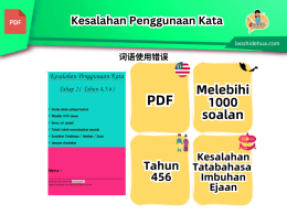 Kesalahan Penggunaan Kata