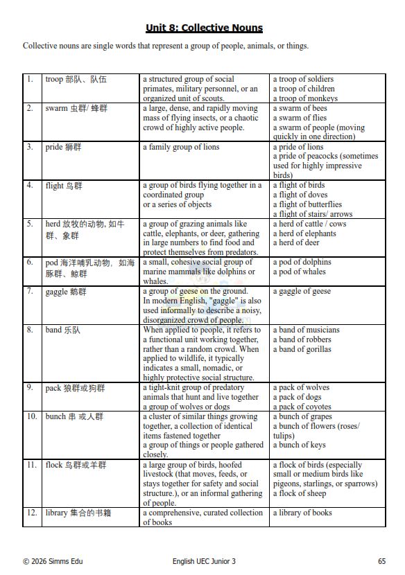 【独中英文】 宽柔初三英文语法 笔记与练习 - Image 5
