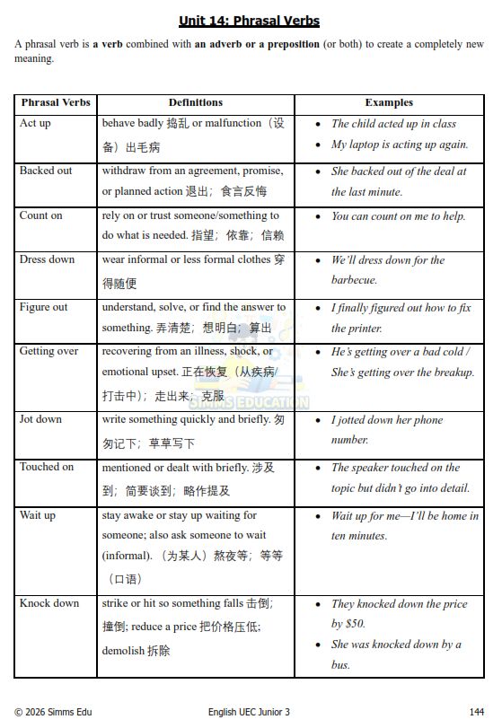 【独中英文】 宽柔初三英文语法 笔记与练习 - Image 11