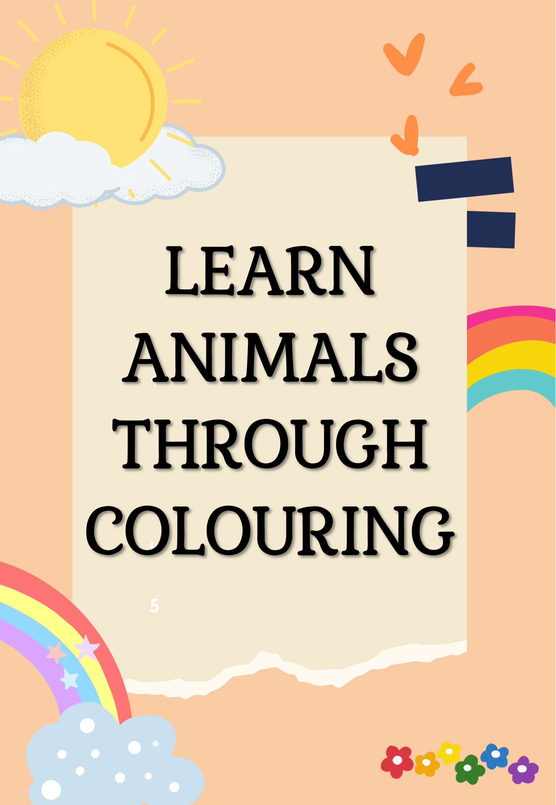 💥V 67💥LEARN ANIMALS THROUGH COLOURING💥