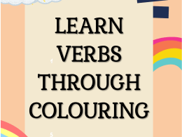 💥V 67💥LEARN VERBS THROUGH COLOURING💥