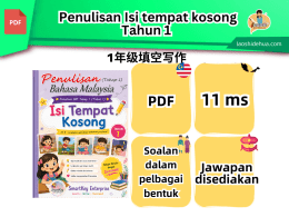 Penulisan Isi tempat kosong Tahun 1