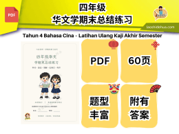 六日老师-华文学期末总结练习-四年级