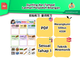 Gunting dan Tampal - Latihan Penjodoh Bilangan