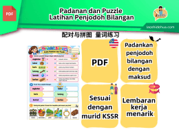 Padanan dan Puzzle - Latihan Penjodoh Bilangan