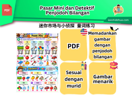 Pasar Mini dan Detektif - Penjodoh Bilangan