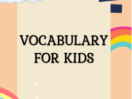 💥V 77💥VOCABULARY FOR KIDS💥